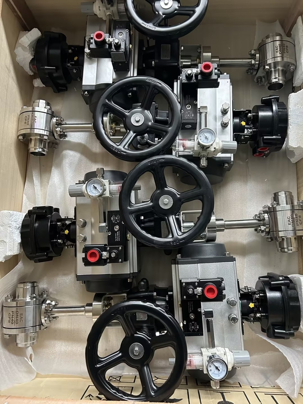 DN50 Cryogenes pneumatisches Kugelventil aus Edelstahl für Kryopumpen für LNG/LOX/LN2/LAR/LCO2