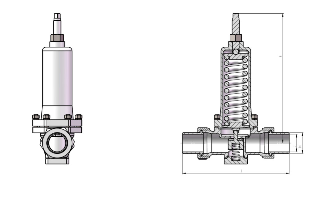 PN25 Kryogener Steuerventil-Druckregler Großer Durchfluss -196~+80 °C für LNG LOX LIN